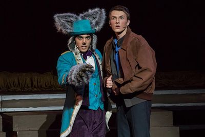 BIG FISH - Faith Conservatory - Las Vegas Edward Bloom (Jackson Langford) and Kyle Go Photo