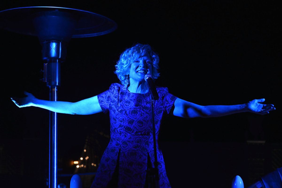 Two time Tony winner Christine Ebersole sings at a private concert for Project Angel Food's major donors.  at 