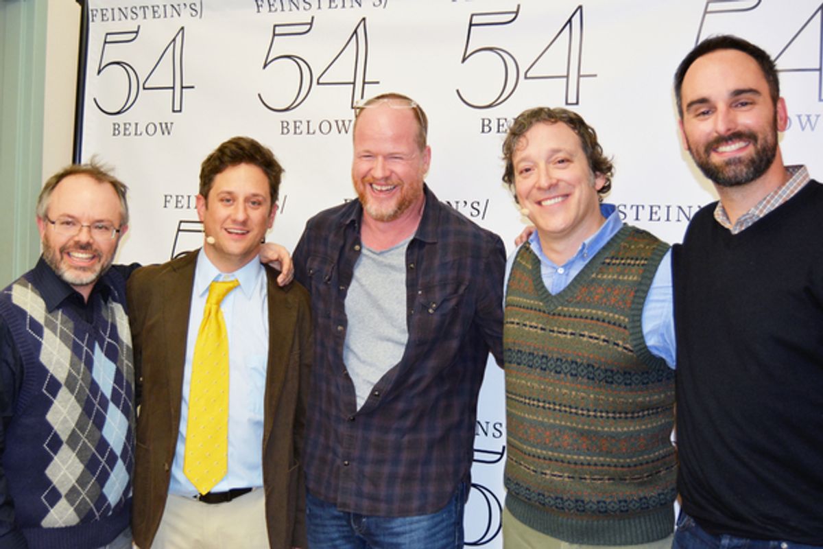 Scott Brown, Chris Fitzgerald, Joss Whedon, Jeremy Shamos and Anthony King at 