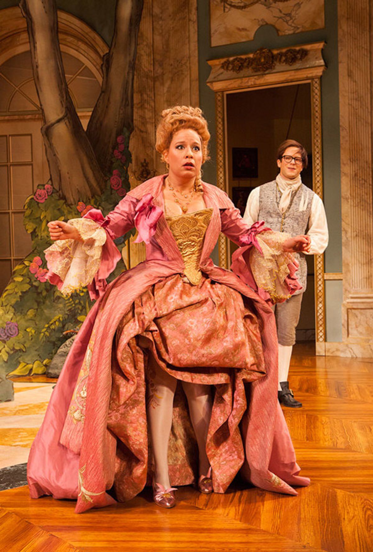 Dina Thomas as Lisette and Christian Conn as Damis  at 