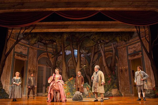 The cast of the West Coast premiere of David Ives's THE METROMANIACS Photo