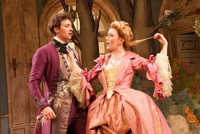 Cary Donaldson as Dorant and Amelia Pedlow as Lucille Photo