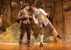 Michael Goldstrom as Mondor and Christian Conn as Damis @ BroadwayWorld Michael Goldstrom as Mondor and Christian Conn as Damis Photo