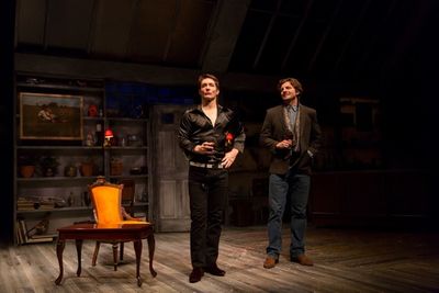 Bill Dawes as ballet icon Rudolf Nureyev and William Connell as famed painter Jamie W Photo