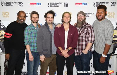 Lance Roberts, Andrew Durand, Greg Hildreth, Steven Pasquale, Evan Harrington and Dev Photo