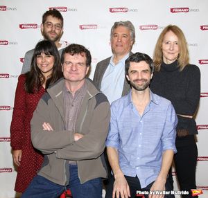 Projection designer Alex Basco Koch, associate artistic Michelle Bossy, Michael Cumpsty, executive producer Casey Childs, Michael Crane and Jo Bonney @ BroadwayWorld Projection designer Alex Basco Koch, associate artistic Michelle Bossy, Michael Cump Photo