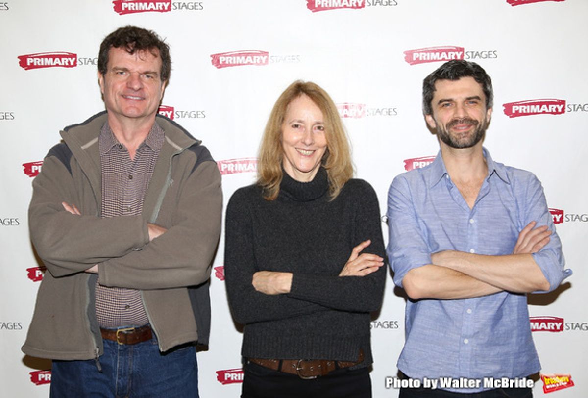 Michael Cumpsty, director Jo Bonney and Michael Crane  at 