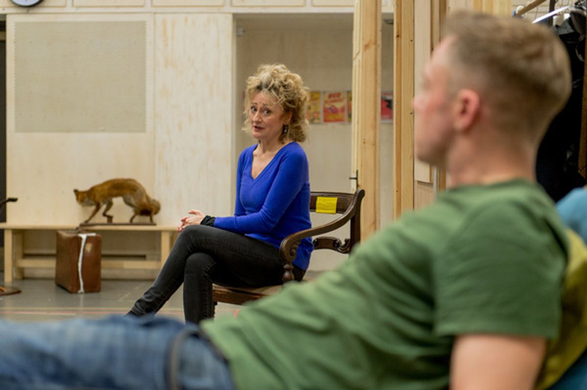 Sian Thomas (Mrs Fox) at 