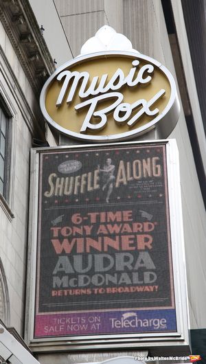 Theatre Marquee unveiling for the new Broadway musical 'Shuffle Along' starring Audra McDonald, Brian Stokes Mitchell and Billy Porter at The Music Box Theatre on February 4, 2016 in New York City. @ BroadwayWorld Theatre Marquee unveiling for the new Broadway musical 'Shuffle Along' starring Audr Photo