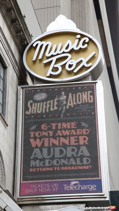 Theatre Marquee unveiling for the new Broadway musical 'Shuffle Along'  starring Audr Photo