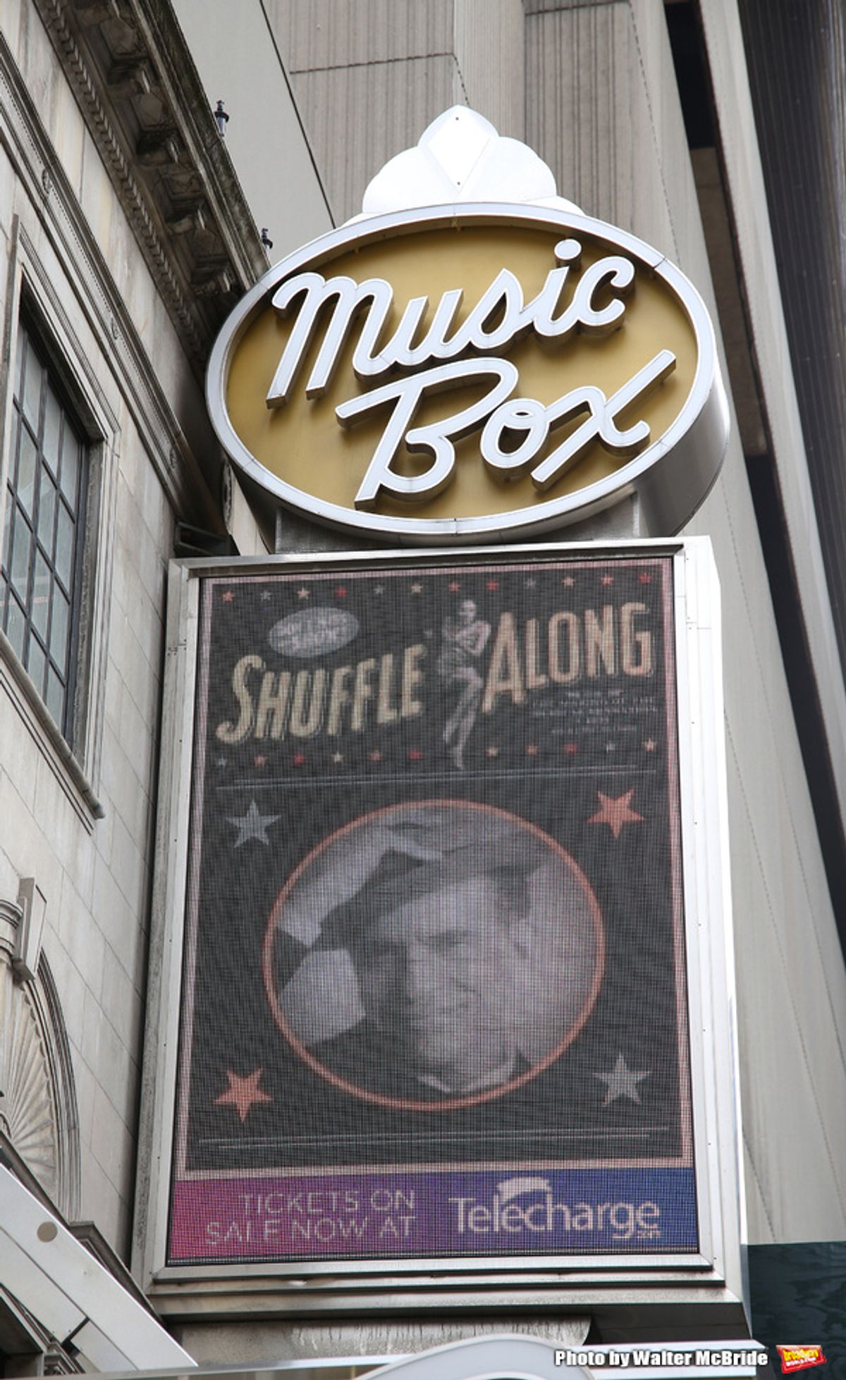Theatre Marquee unveiling for the new Broadway musical 'Shuffle Along'  starring Audra McDonald, Brian Stokes Mitchell and Billy Porter at The Music Box Theatre on February 4, 2016 in New York City. at 