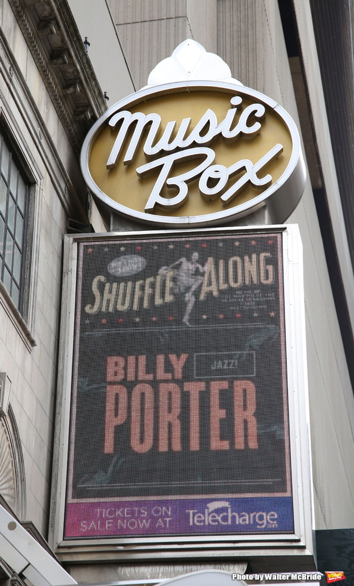 Theatre Marquee unveiling for the new Broadway musical 'Shuffle Along'  starring Audra McDonald, Brian Stokes Mitchell and Billy Porter at The Music Box Theatre on February 4, 2016 in New York City. at 