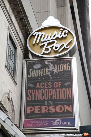 Theatre Marquee unveiling for the new Broadway musical 'Shuffle Along'  starring Audr Photo