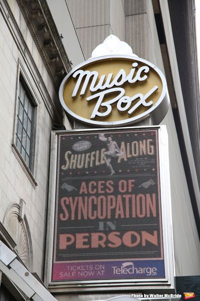 Theatre Marquee unveiling for the new Broadway musical 'Shuffle Along'  starring Audr Photo