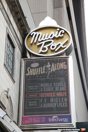 Theatre Marquee unveiling for the new Broadway musical 'Shuffle Along'  starring Audr Photo