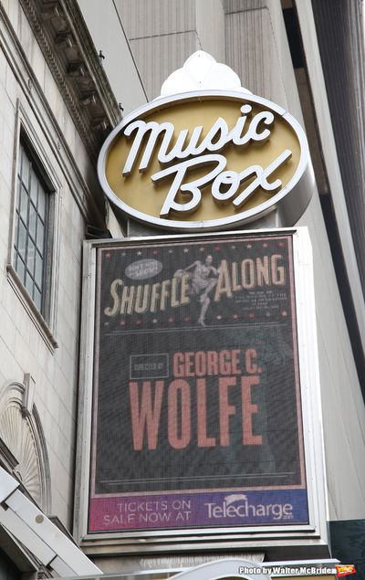 Theatre Marquee unveiling for the new Broadway musical 'Shuffle Along'  starring Audr Photo
