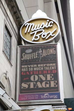 Theatre Marquee unveiling for the new Broadway musical 'Shuffle Along'  starring Audr Photo