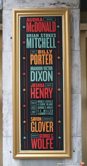 Theatre Marquee unveiling for the new Broadway musical 'Shuffle Along'  starring Audr Photo