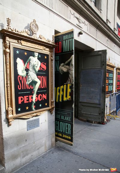 Theatre Marquee unveiling for the new Broadway musical 'Shuffle Along'  starring Audr Photo