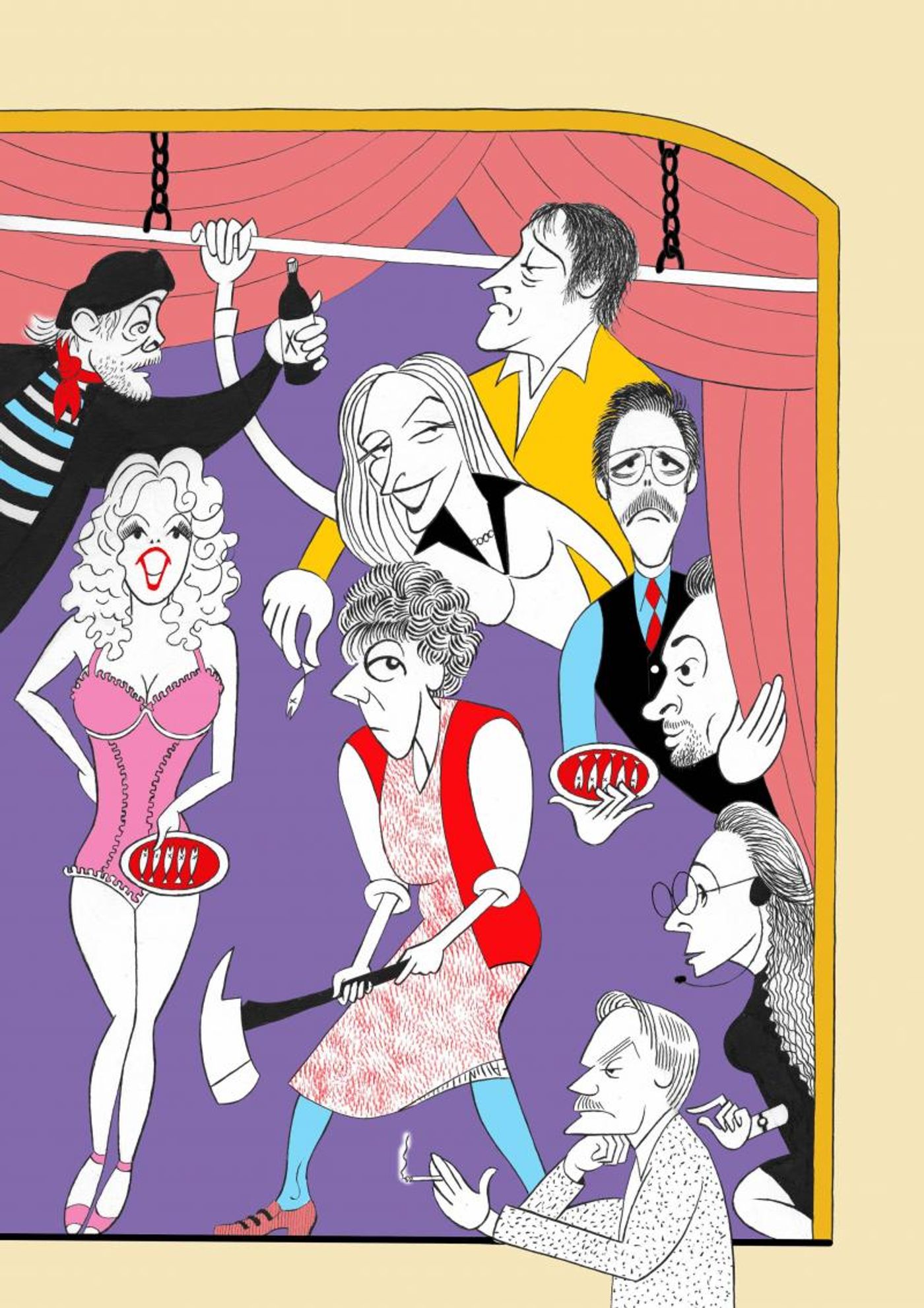 BWW Exclusive: Ken Fallin Draws the Stage - The Cast of NOISES OFF! Image
