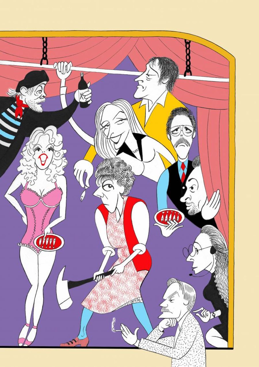 BWW Exclusive: Ken Fallin Draws the Stage - The Cast of NOISES OFF! Image