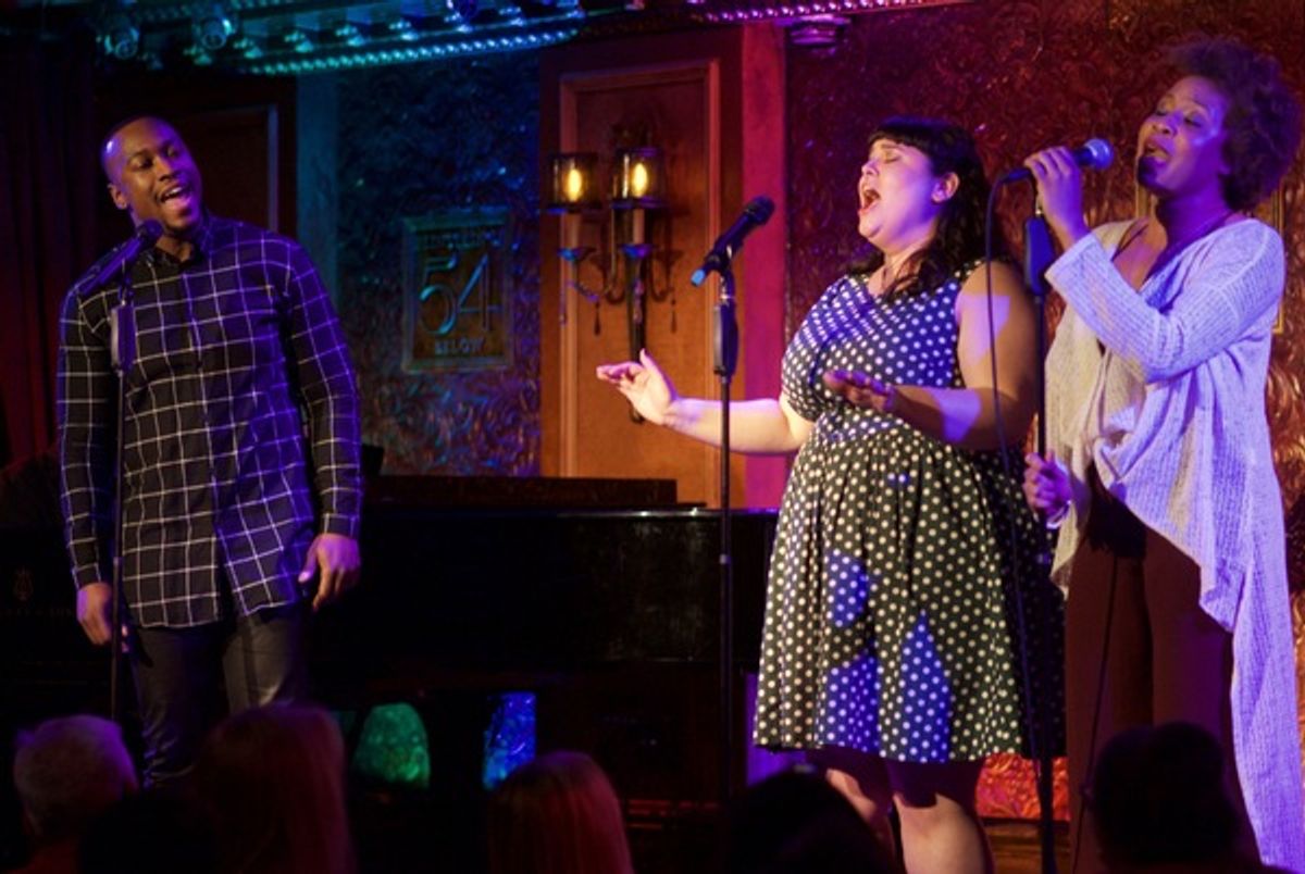 'Leavin's Not The Only Way To Go' from BIG RIVER. Sheldon Henry, Patricia McCarthy and Olithea Anglin. at 