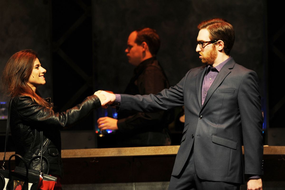 Caroline Nicolian and Luke Halftery at 