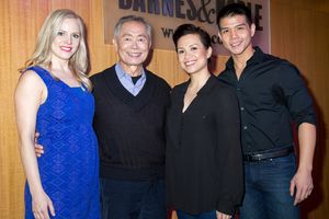Katie Rose Clarke, George Takei, Lea Salonga, Telly Leung @ BroadwayWorld Katie Rose Clarke, George Takei, Lea Salonga, Telly Leung Photo