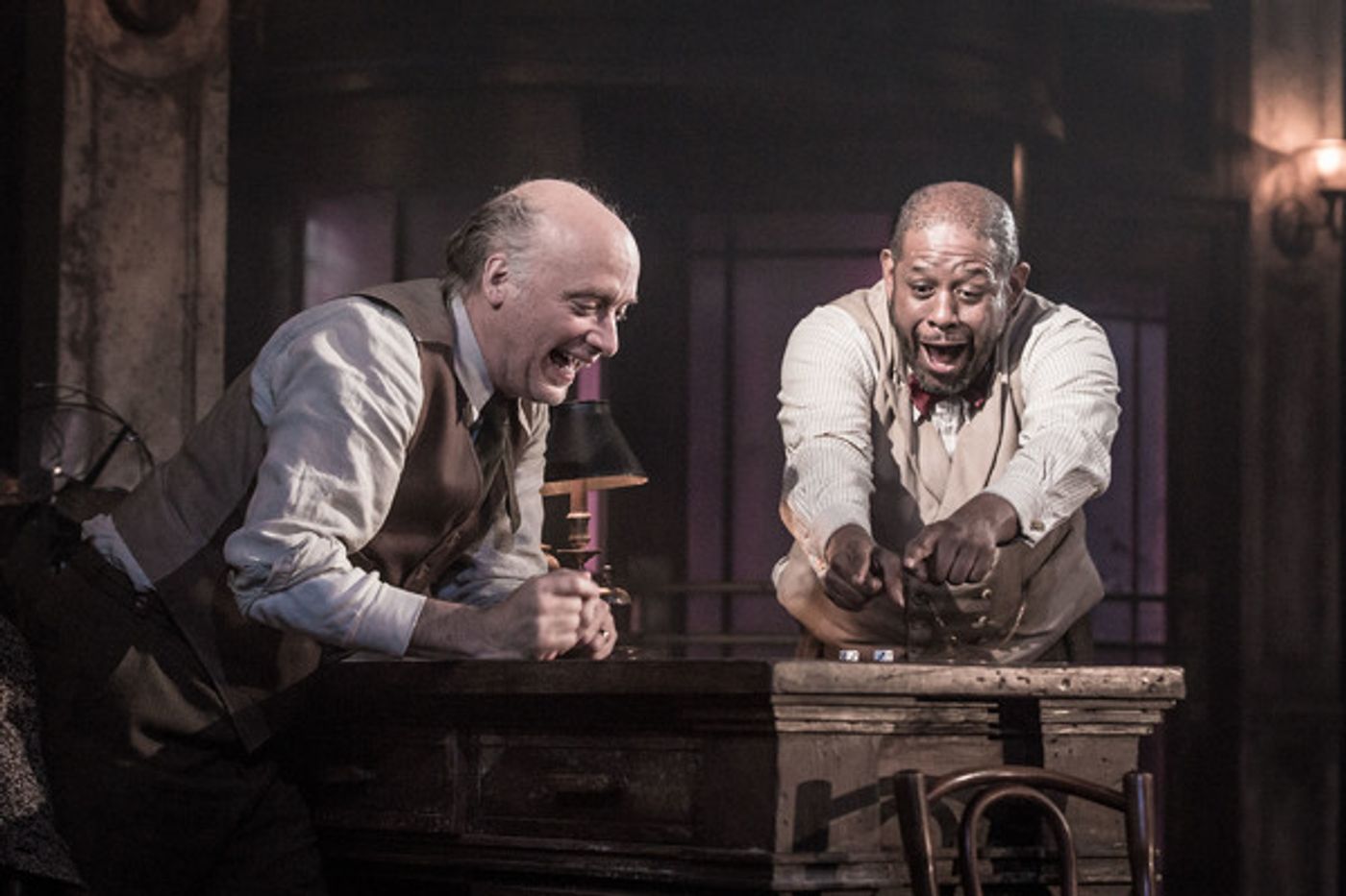 Photo Flash: First Look at Forest Whitaker & Frank Wood in HUGHIE; Previews Begin Tonight!  Image