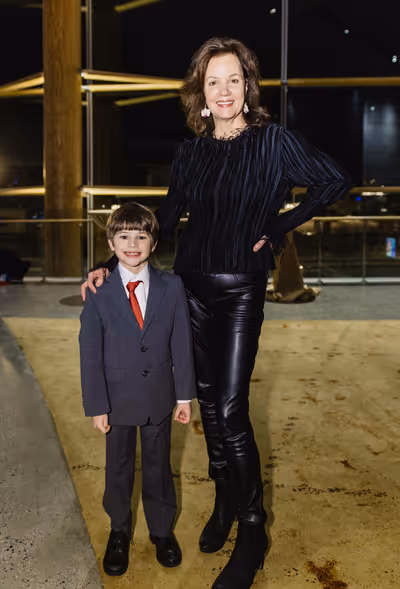 Tyler Smallwood (Young Ethan) and Margaret Colin (Hester Ferris) Photo