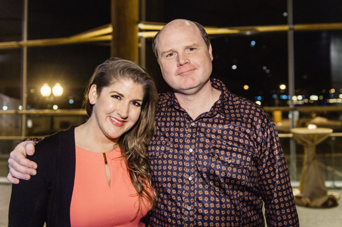 Jjana Valentiner (Carolyn Mallonee) and Todd Scofield (George Mallonee) at 