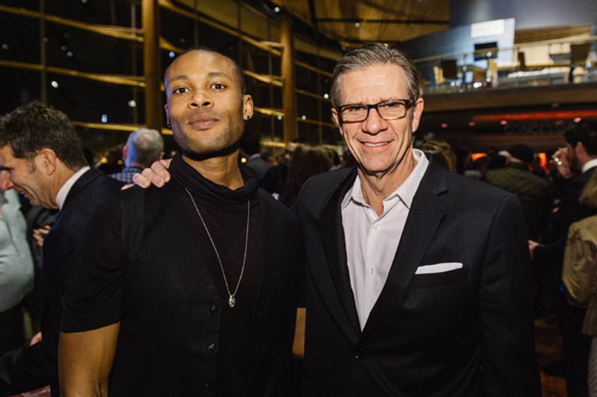 Freddie Bennett (Donald Logan) and Tom Wiggin (Chandler Harris)  at 