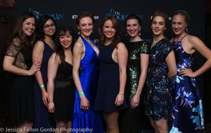 The Ladies of The Woodsman: Co- Claire Karpen, violinist Naomi Florin, Meghan St. Tho Photo