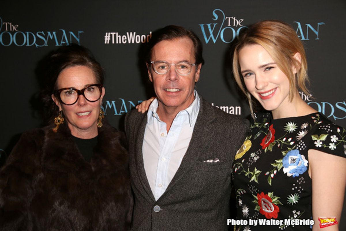 Kate Spade, Andy Spade and Rachel Brosnahan at 