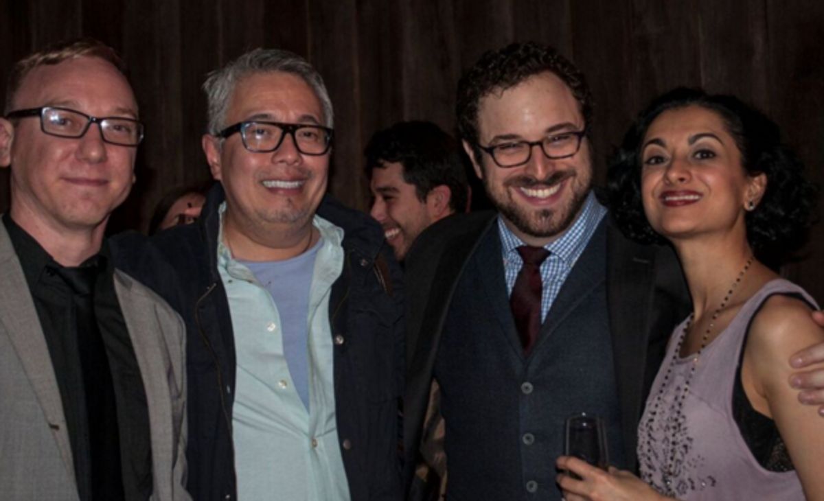 Miles Polaski, Ralph B. PenÌ'a, Benjamine Kamine and Nandita Shenoy at 