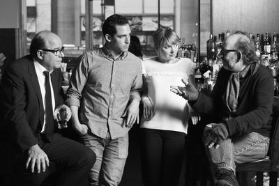 Michael Pemberton, Anthony Comis, Susannah Hoffman, and Max Baker Photo