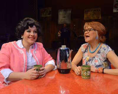 Erin McCracken as Patsy Cline and Susann Fletcher as Louise Seger  Photo