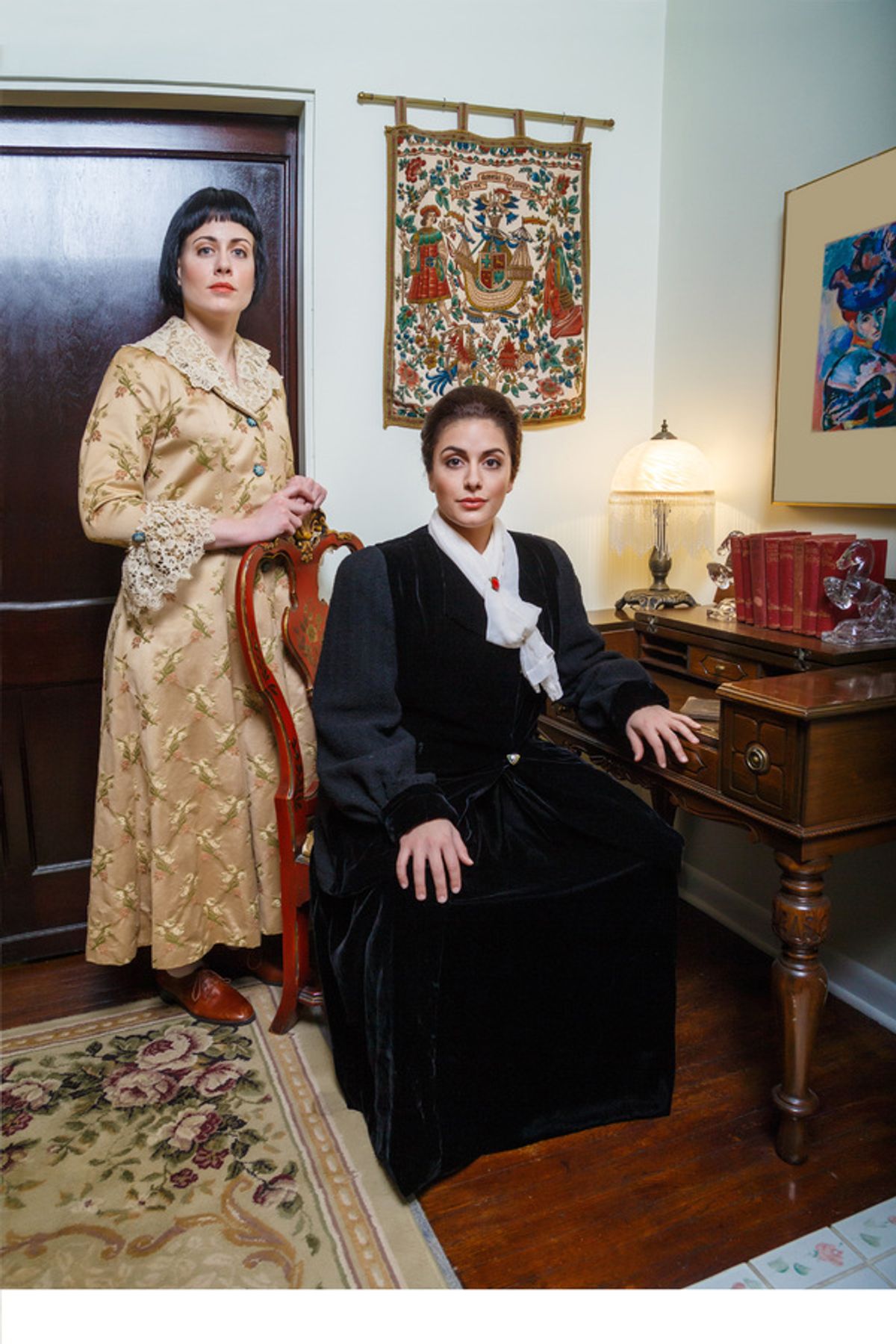 Adelaide Boedecker as Alice Toklas and Laurel Semerdjian as Gertrude Stein at 