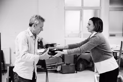 Stephen Boxer and Amanda Ryan Photo