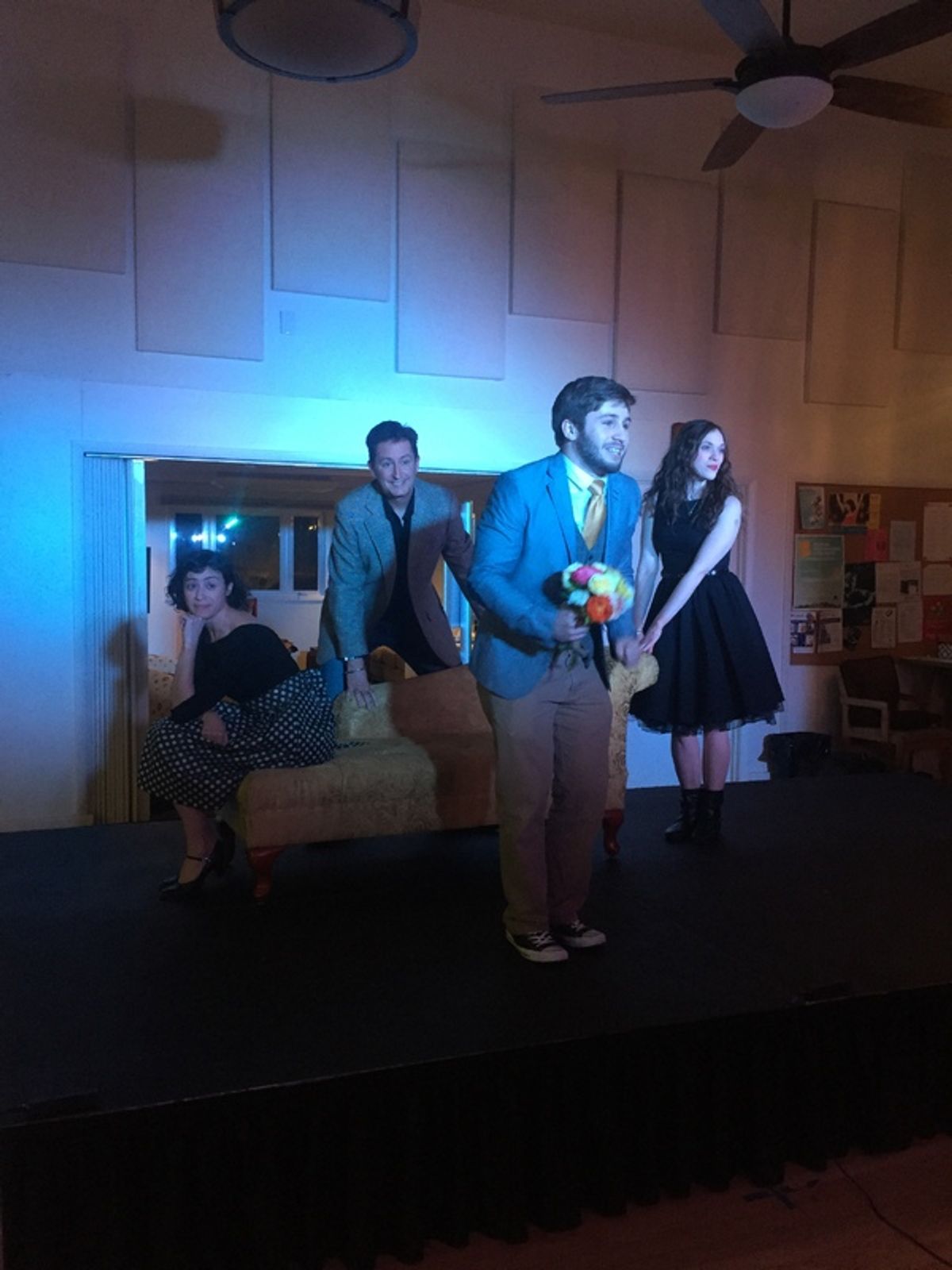 Brendan Kelly performs ''Madeleine'' with Lauren London, Roy Sexton and Natalie Rose Sevick at 