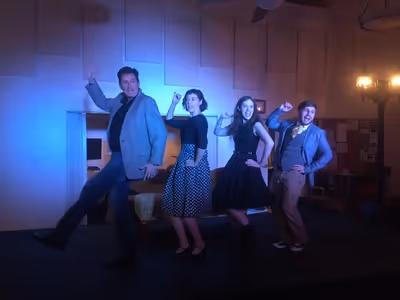 Roy Sexton, Lauren London, Natalie Rose Sevick and Brendan Kelly perform 'Brussels' Photo