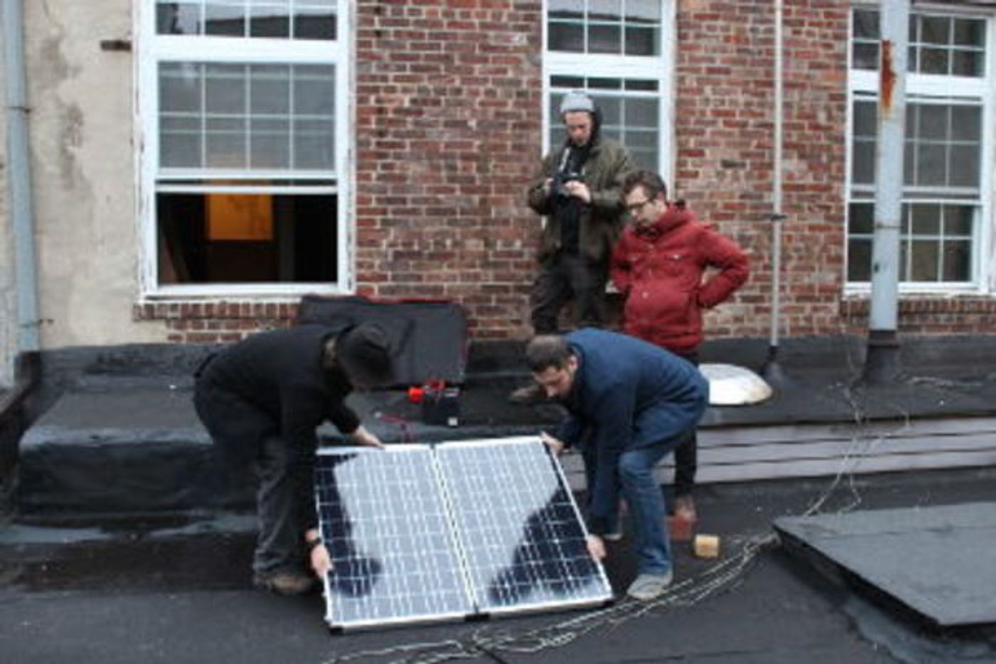 Photo Flash: La MaMa Gets Solar Panel for Eco-Theater Production 'JUPITER' Photo Flash: La MaMa Gets Solar Panel for Eco-Theater Production 'JUPITER' Image