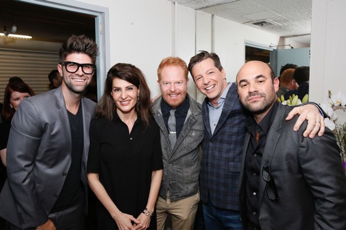 Justin Mikita, Nia Vardalos, Jesse Tyler Ferguson, Sean Hayes, Ian Gomez at 