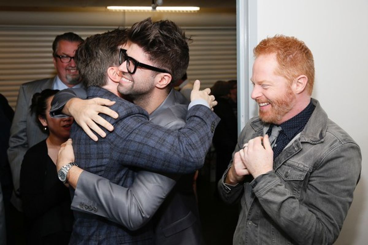 Sean Hayes, Justin Mikita, Jesse Tyler Ferguson at 