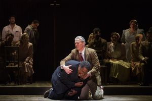 Eric Owens as Stephen Kumalo and Wynn Harmon as James Jarvis Photo