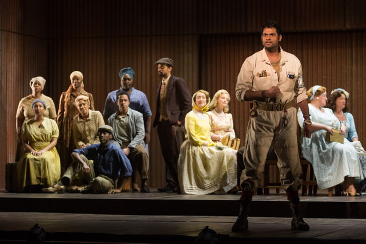 Sean Panikkar as The Leader and The Ensemble of LOST IN THE STARS at 