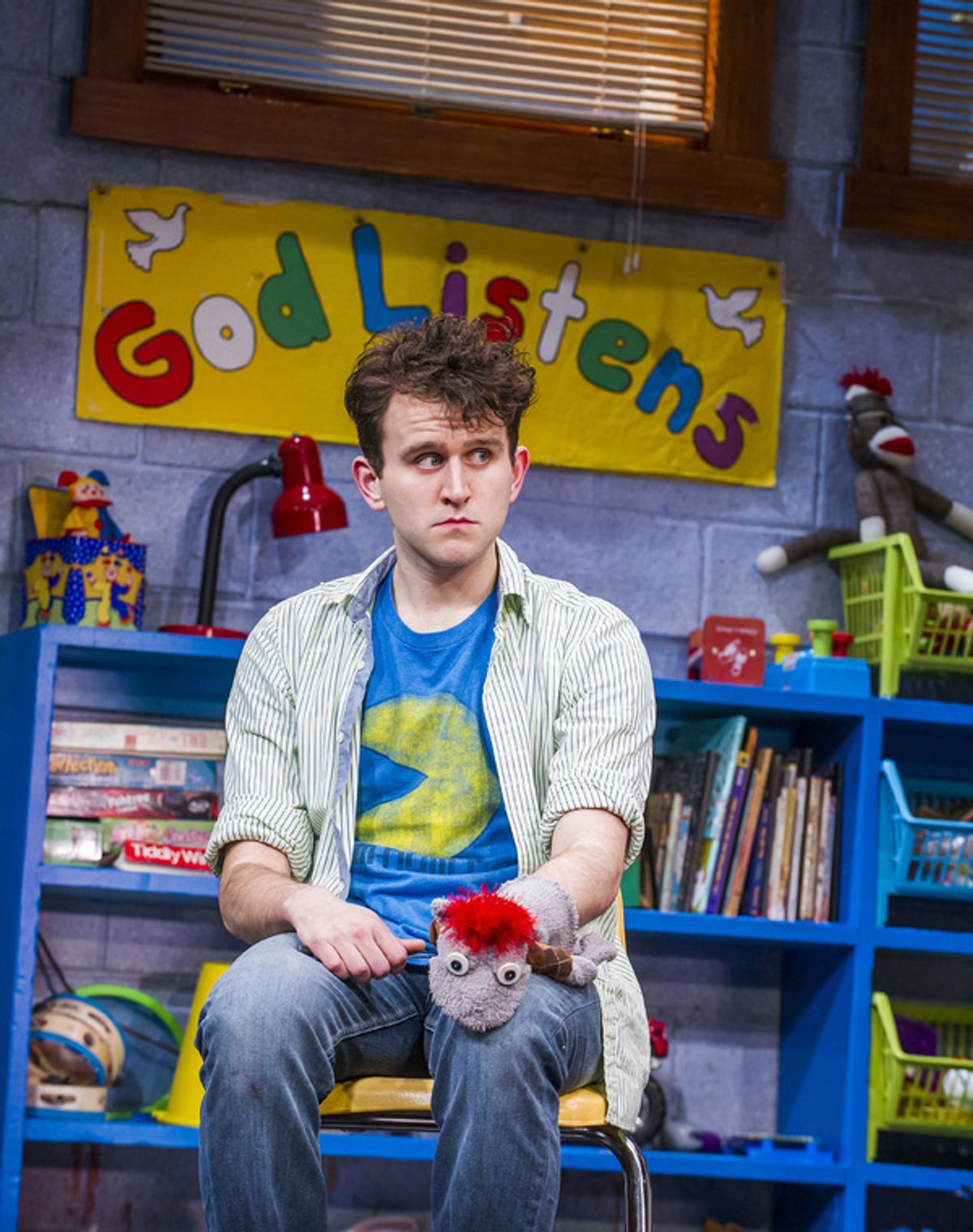 Harry Melling (Jason) and Tyrone at 