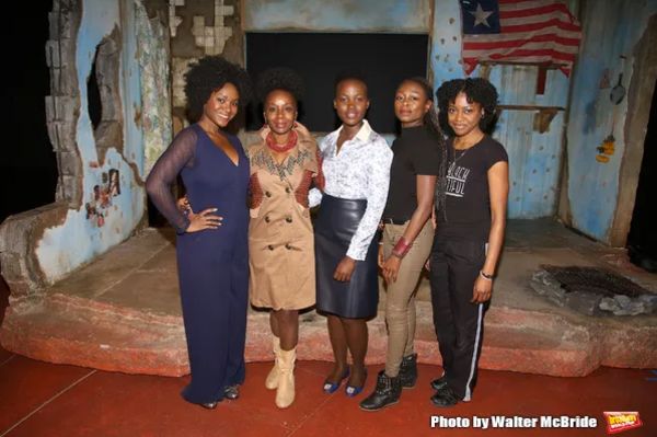 Saycon Sengbloh, Akosua Busia, Lupita Nyong'o, Zainab Jah and Pascale Armand. Photo C Photo