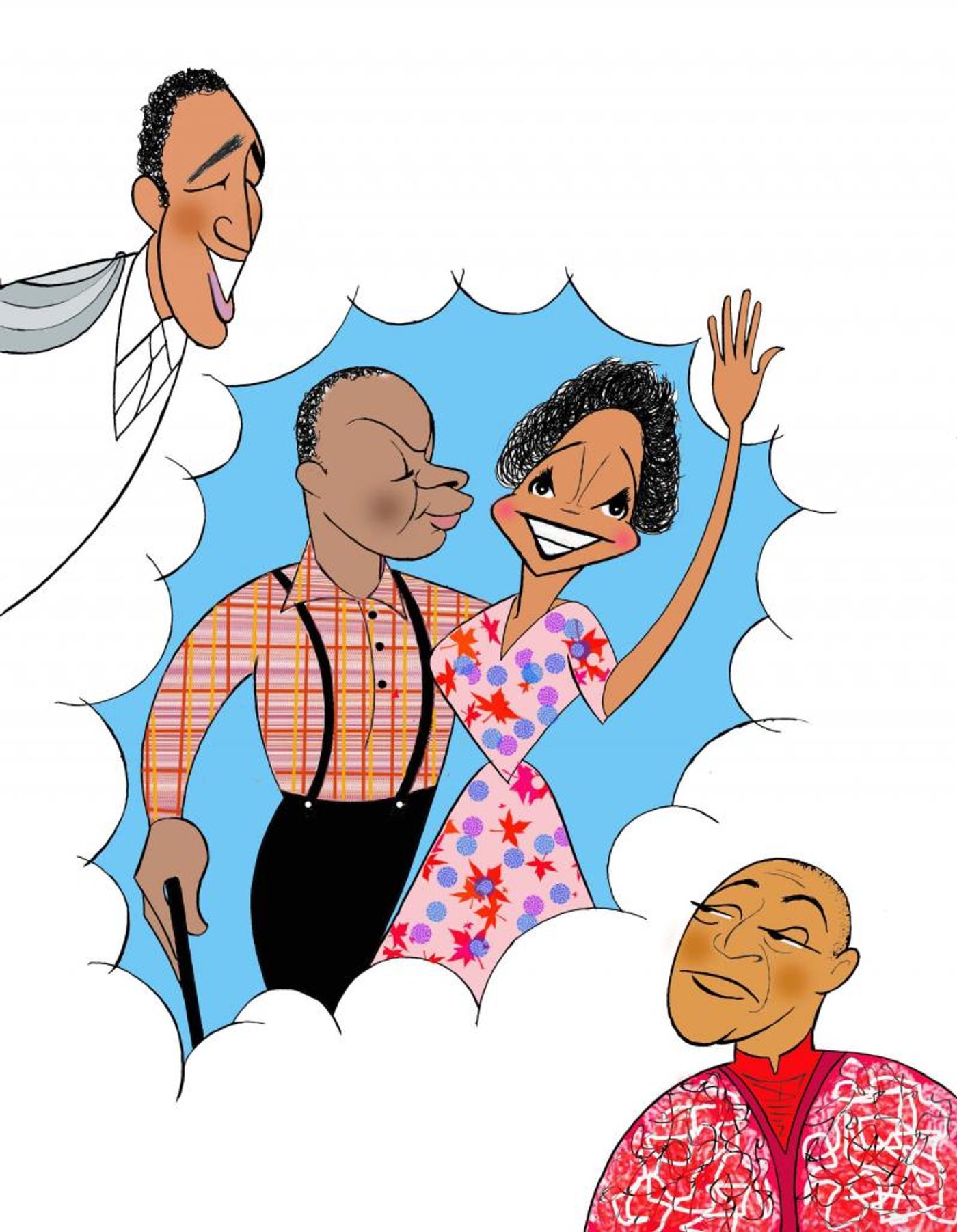 BWW Exclusive: Ken Fallin Draws the Stage - The Cast of Encores! CABIN IN THE SKY  Image