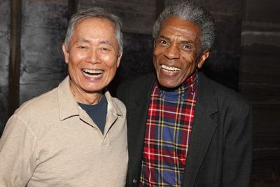 George Takei, Adre De Shields Photo